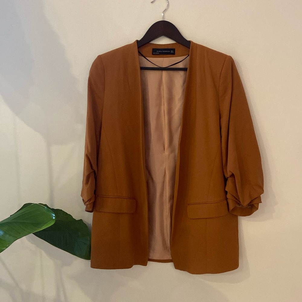 Zara brow/burnt orange blazer